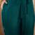 Women blue silk blend floral embroidered straight kurta trousers with dupatta