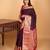 Wine purple and magenta traditional pure kanchi silk saree