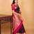 Wine purple and magenta traditional pure kanchi silk saree