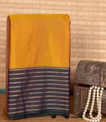 Mustard semi soft silk saree