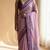 Mauve purple butta semi silk saree
