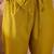 Women yellow polyester floral printed straight kurta trousers with dupatta