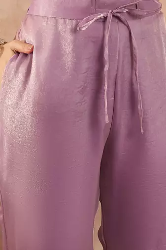 Women beige silk blend embroidered straight coord sets