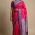 Reddish pink and purple semi silk saree