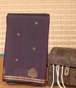 Dual tone purple pure touch silk saree