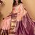 Pastel pink and violet korvai pure silk saree