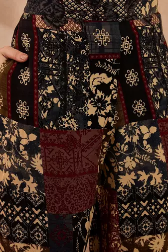 Women multi viscose rayon printed straight coord sets