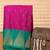 Orchid purple and forest green temple border soft silk saree