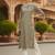Women olive viscose rayon solid printed straight kurta