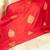 Chilli red and pastel green korvai pure silk saree