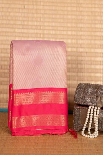 Shampoo pink soft silk saree