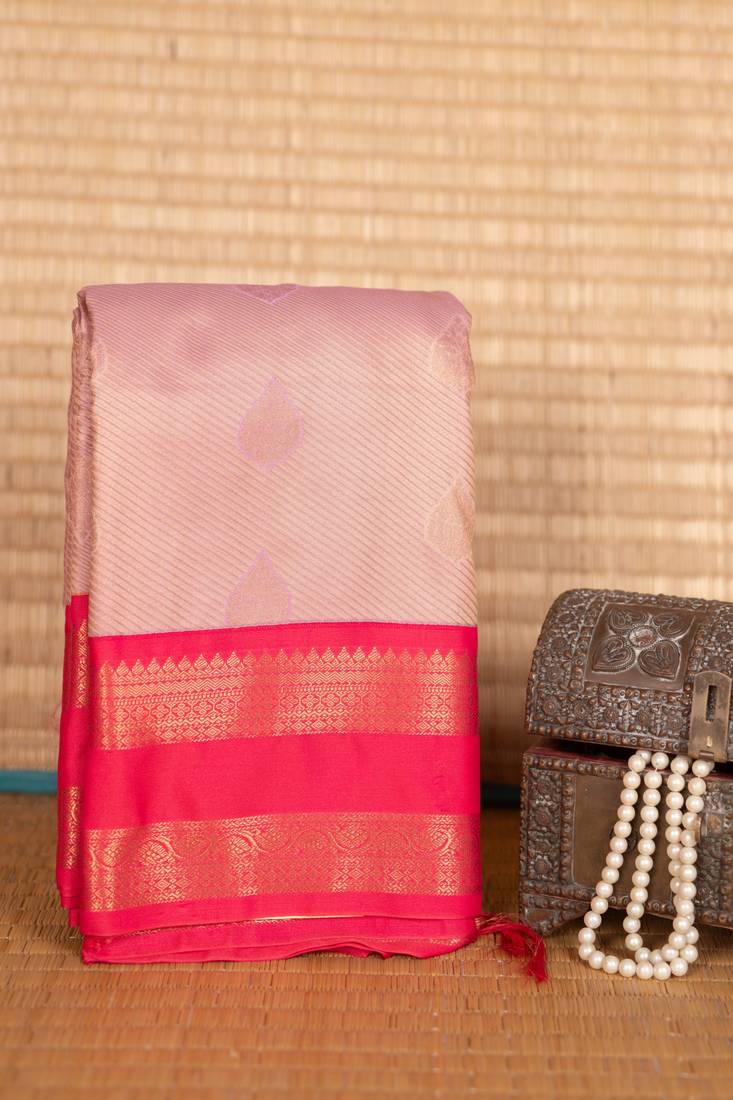 Shampoo pink soft silk saree