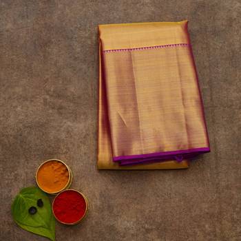 Purple kanjivaram saree 1