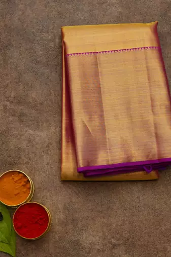 Purple kanjivaram saree