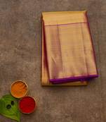 Purple kanjivaram saree