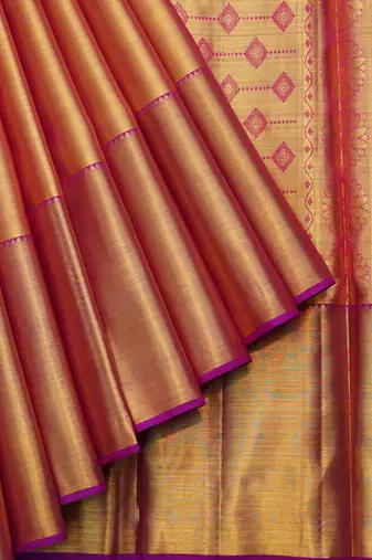 Purple kanjivaram saree with blouse