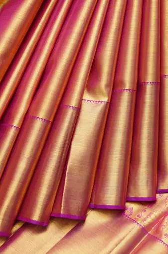 Purple kanjivaram saree with blouse