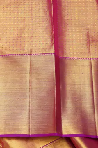 Purple kanjivaram saree with blouse