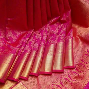 Pink silk saree 3