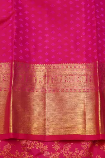 Pink silk saree with blouse
