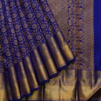 Blue colour silk saree 2