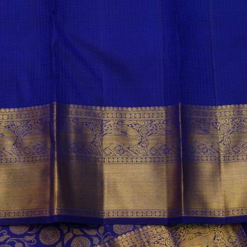 Blue colour silk saree 4
