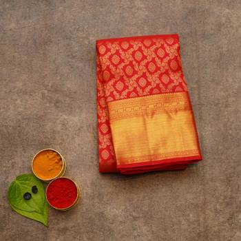 Red bridal silk saree 1