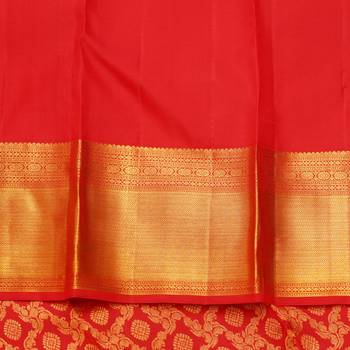 Red bridal silk saree 4