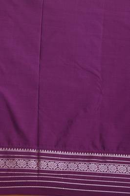 Dual tone pink and purple butta semi silk saree 4