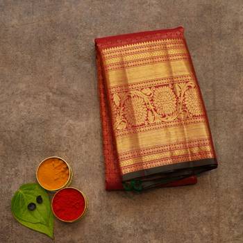 Red kanchipuram saree 1