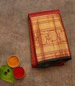 Red kanchipuram saree