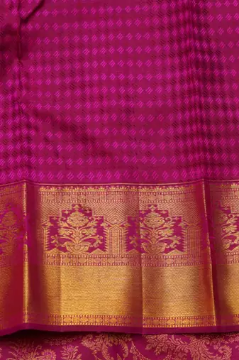 Pink brocade saree with blouse