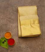 Golden brocade saree