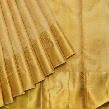Golden brocade saree 2