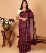 Sangria Wine pure kanjivaram silk saree