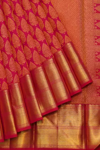 Bridal pink wedding saree with blouse