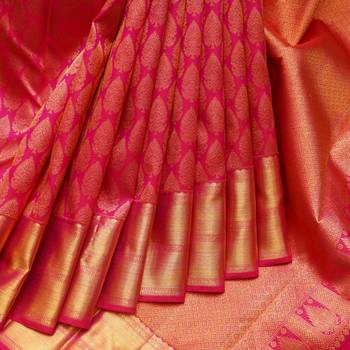 Bridal pink wedding saree 3