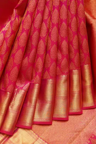 Bridal pink wedding saree with blouse