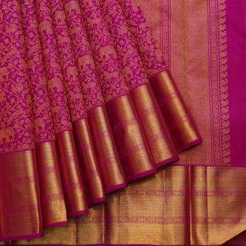 Pink vanasingaram silk saree 2