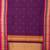 Purple thread work kanchi cotton saree