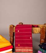 Chilli red kanchi cotton saree