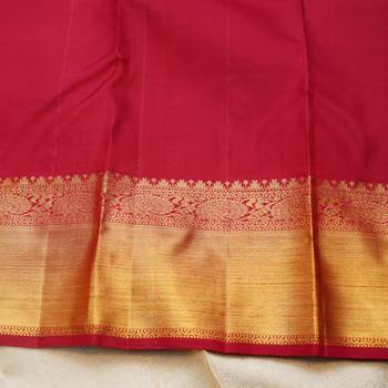 Off white silk saree 4