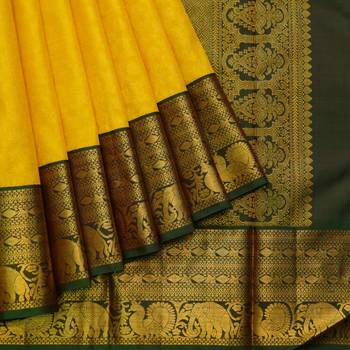 Yellow bridal saree 2