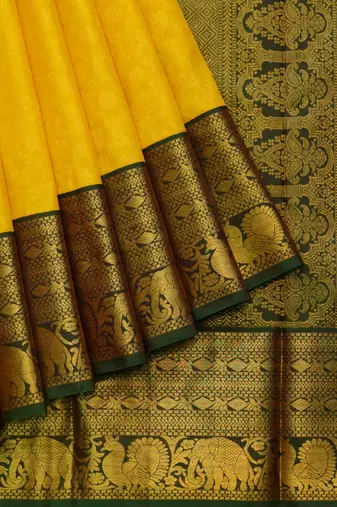 Yellow bridal saree with blouse