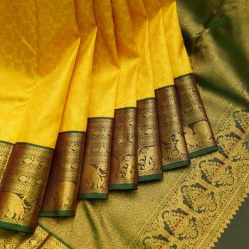 Yellow bridal saree 3