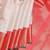 Blush pink and red pure zari silk saree
