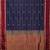 Navy blue and maroon pure touch silk saree
