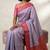 Amethyst purple and rani pink soft silk saree