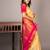 Offwhite magenta pink kanchipuram silk saree