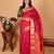 Raspberry pink pure kanjivaram silk saree
